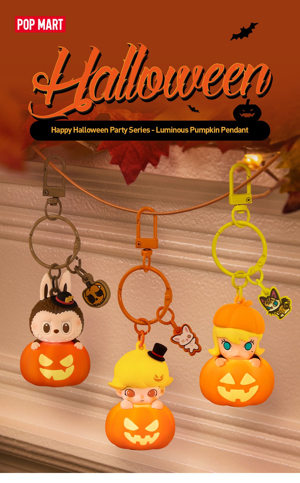  Happy Halloween Party Series- Luminous Pumpkin Pendant