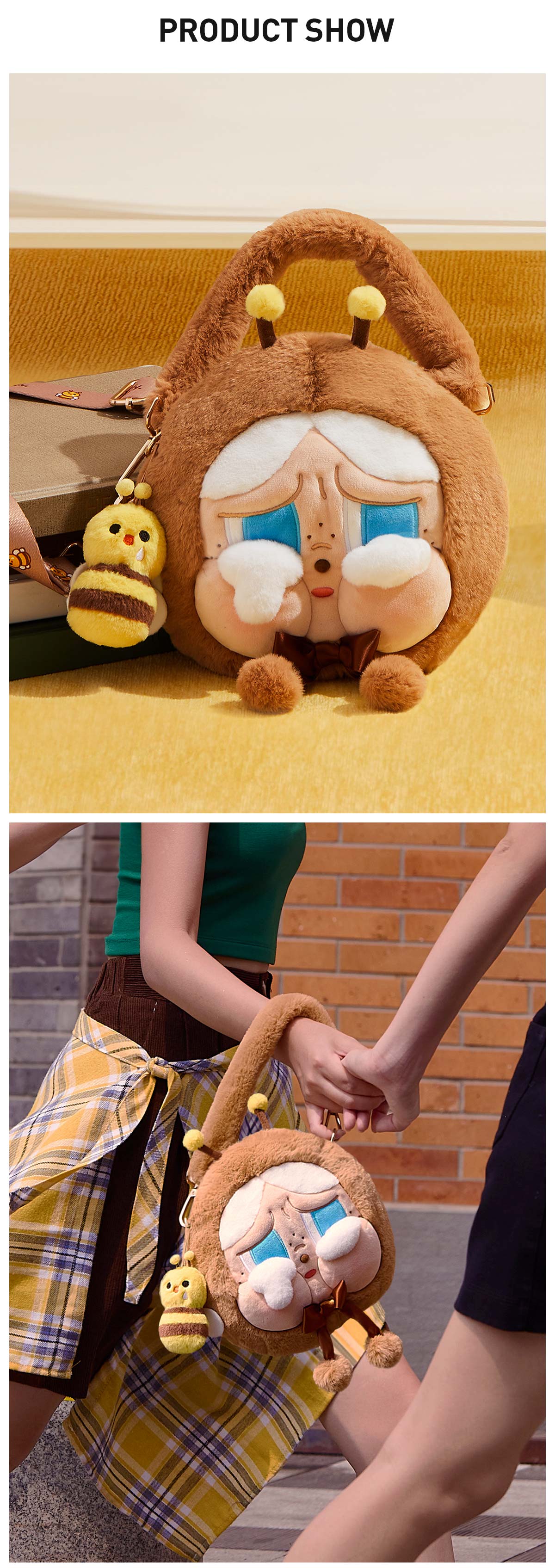  CRYBABY Crying Again Series-Big Head Bag(I'll Bring You A Flower)