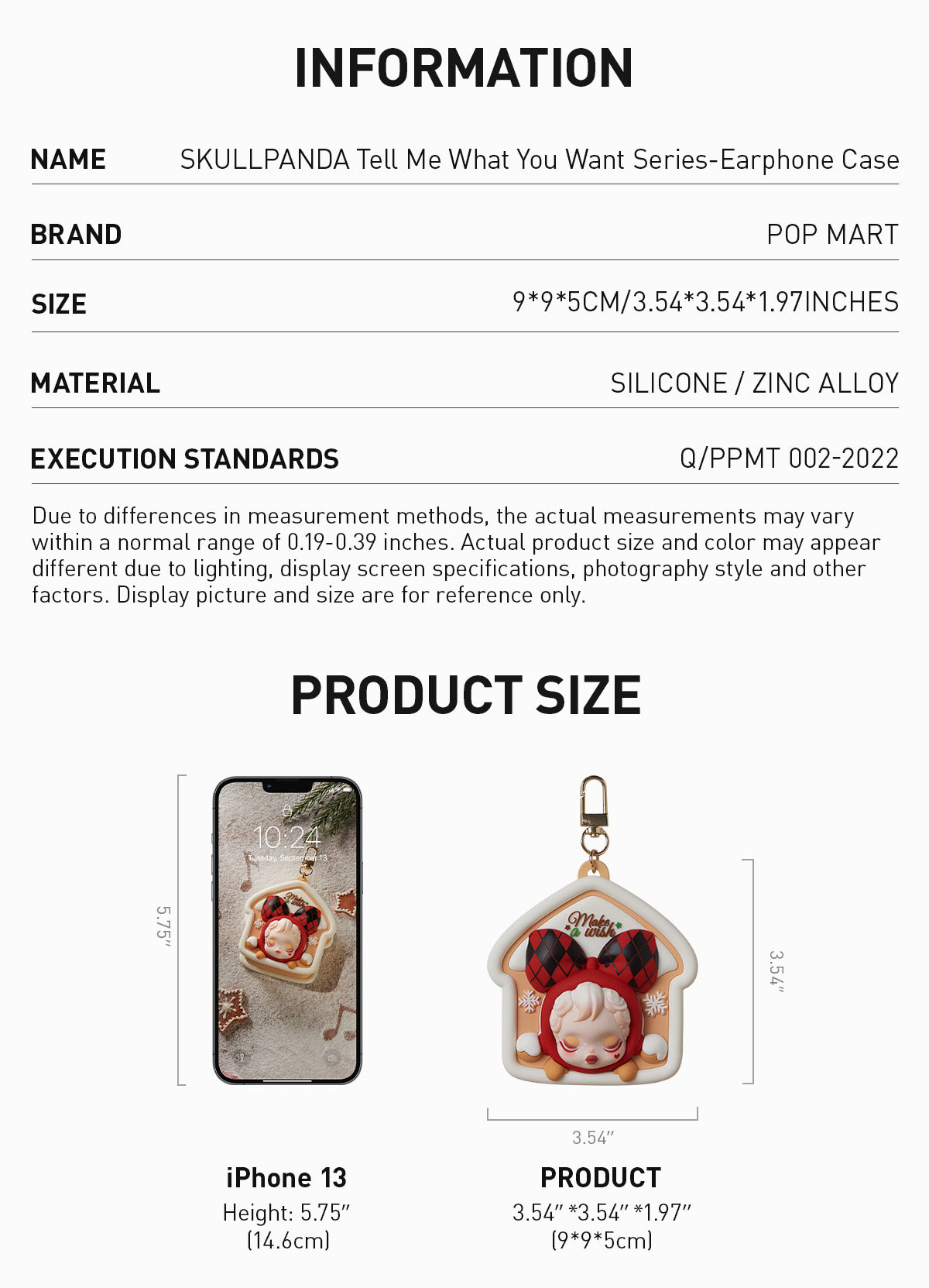 SKULLPANDA Tell Me What You Want Series-Earphone Case