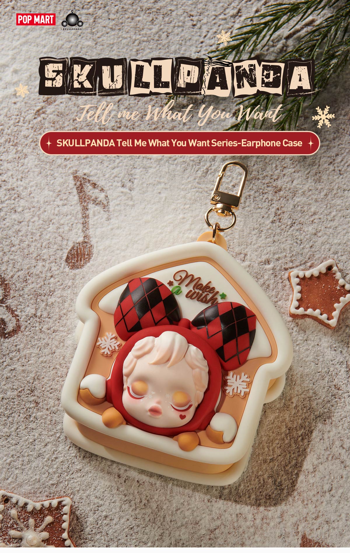  SKULLPANDA Tell Me What You Want Series-Earphone Case