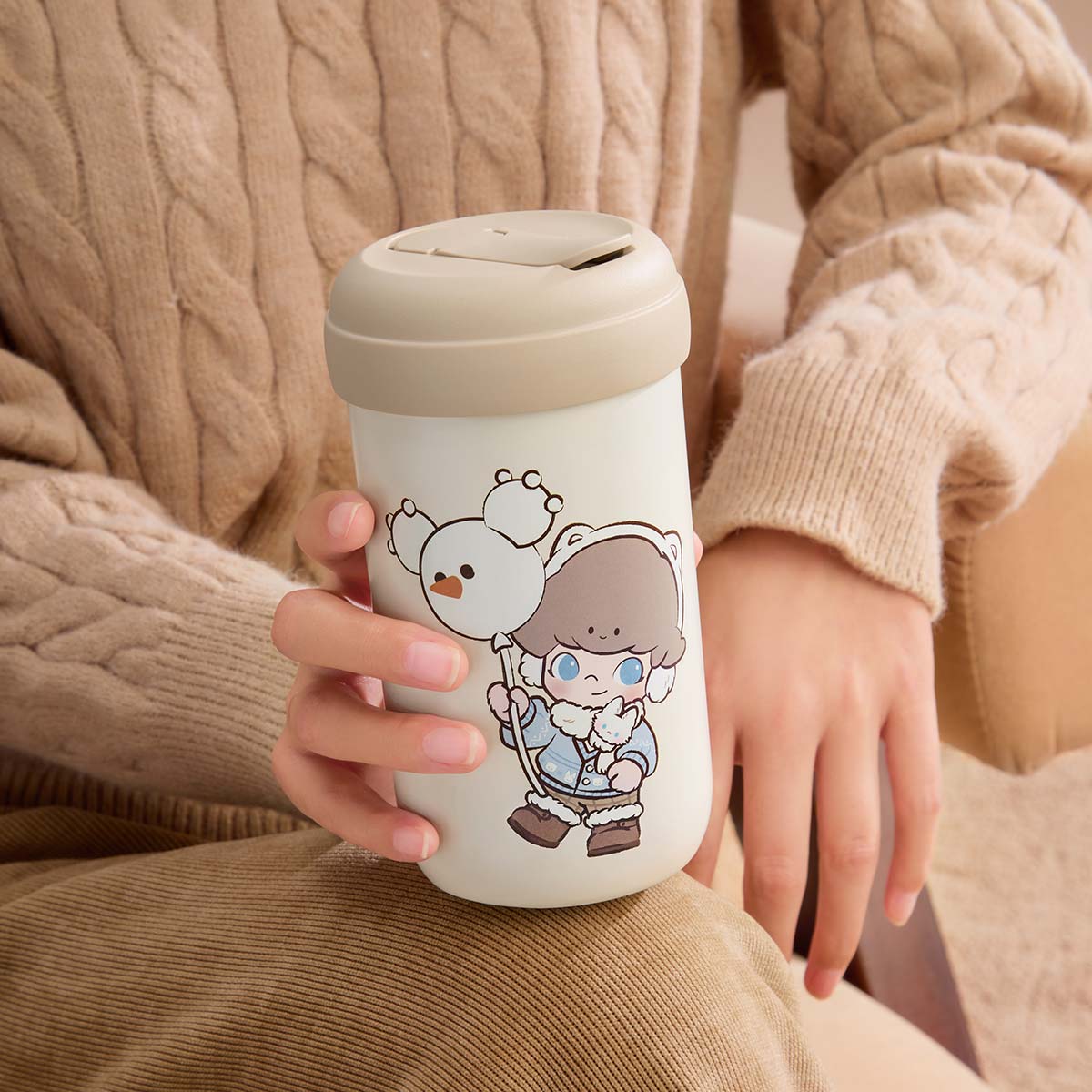  Warm Fluffy Holiday Series-DIMOO Vacuum Cup