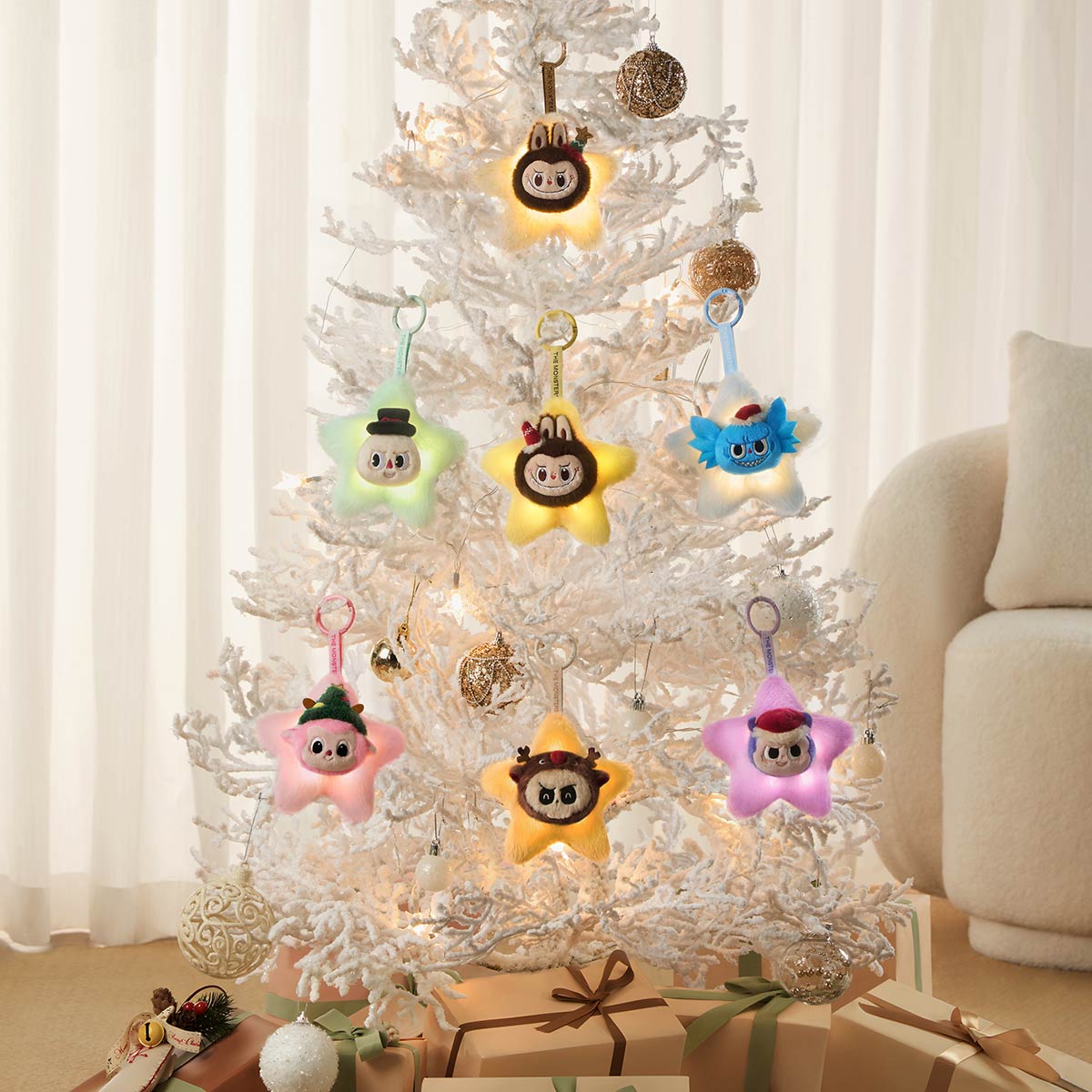  THE MONSTERS Classic Series-Sparkly Plush Pendant Blind Box