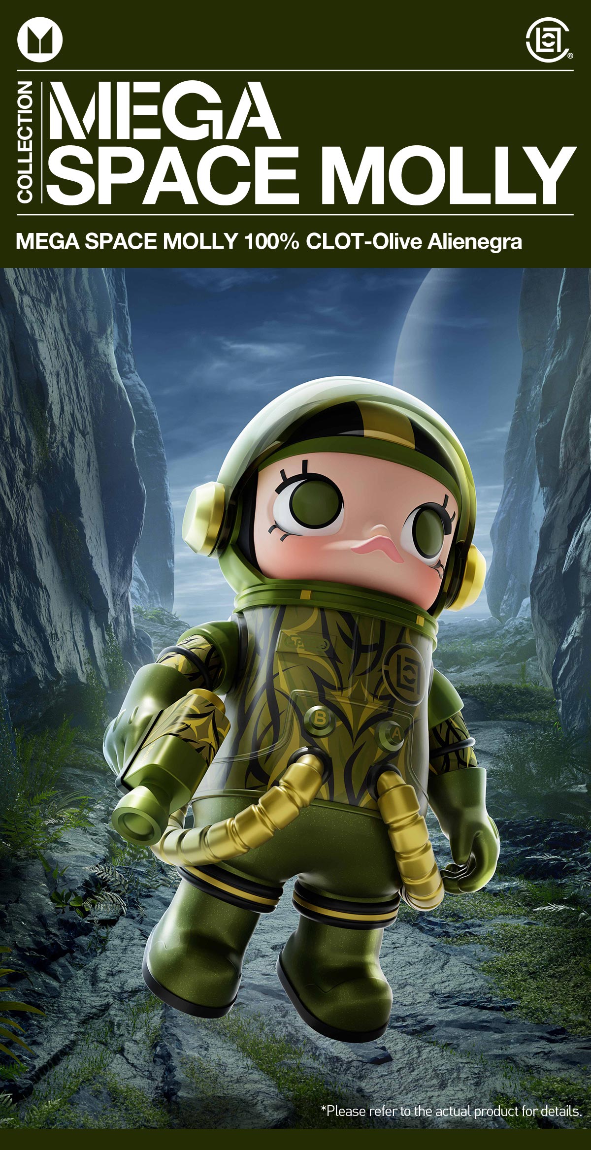  MEGA SPACE MOLLY 100% CLOT-Olive Alienegra
