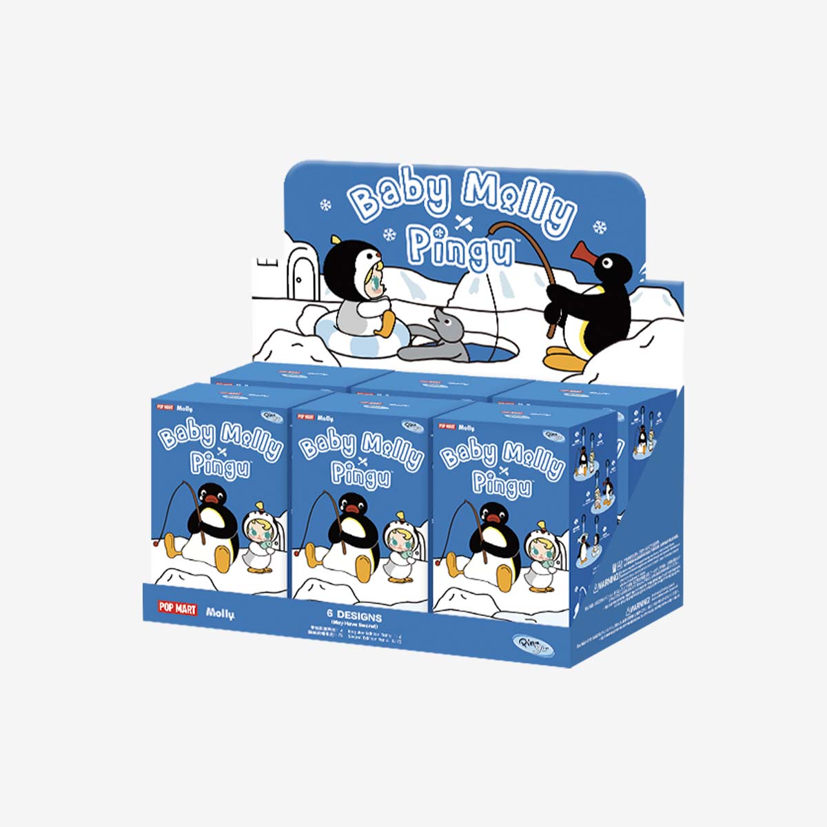  Baby Molly × Pingu Happy Fishing Series-Vinyl Plush Pendant Blind Box