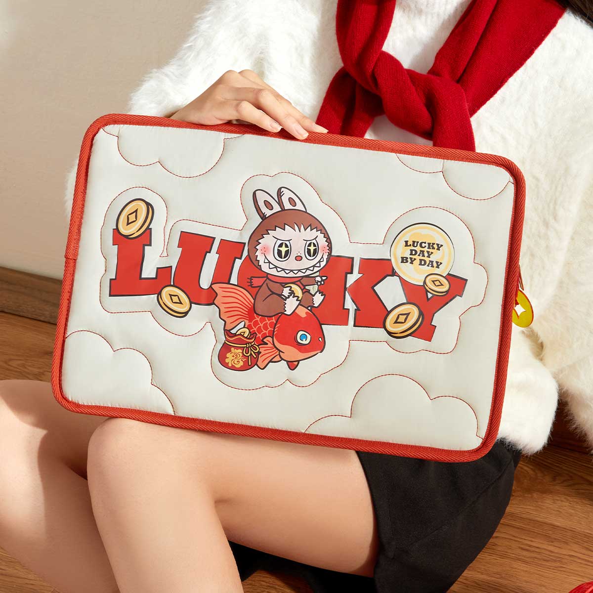  Wealthy Snake's New Year Celebration Series-LABUBU Laptop Bag