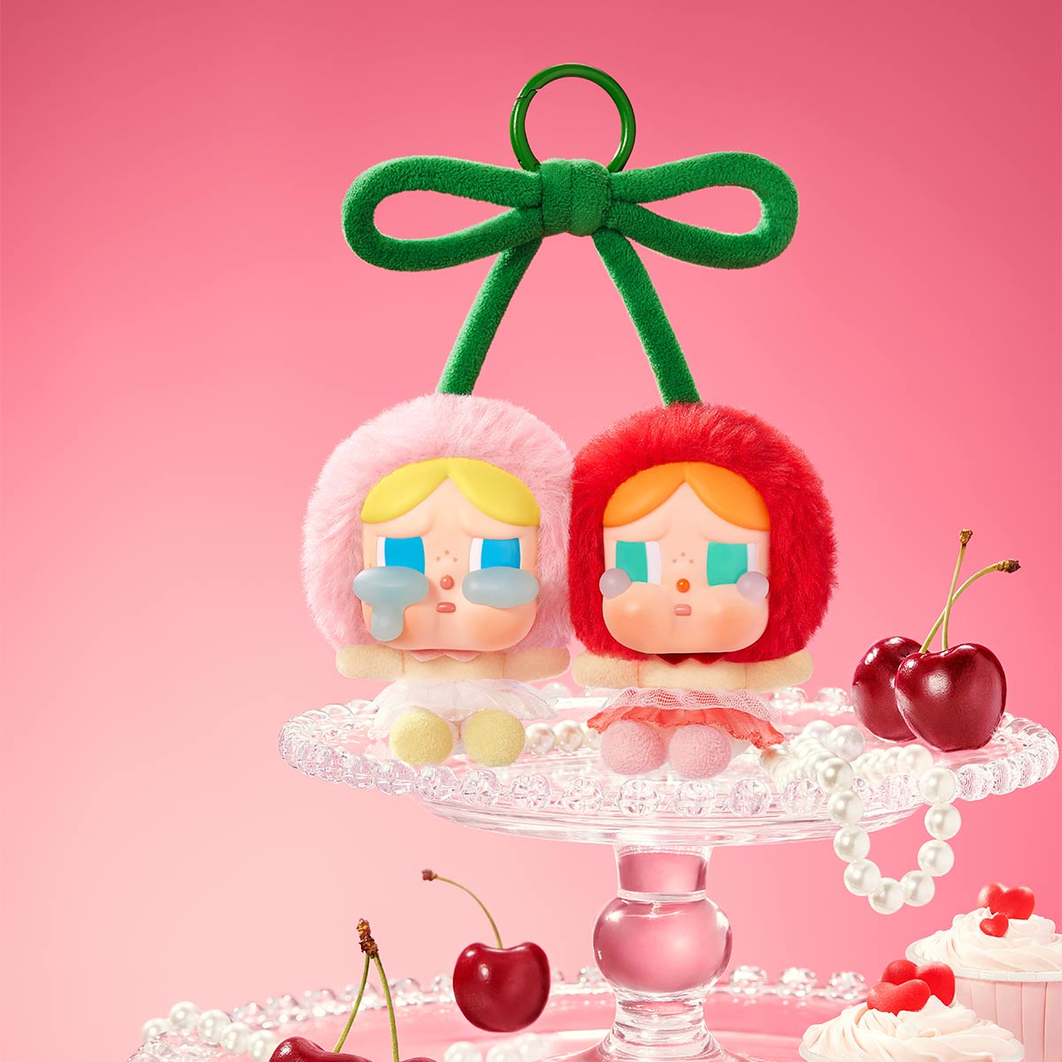  CRYBABY Crying For Love Series-Vinyl Plush Hanging Card (Love You Cherry Much)