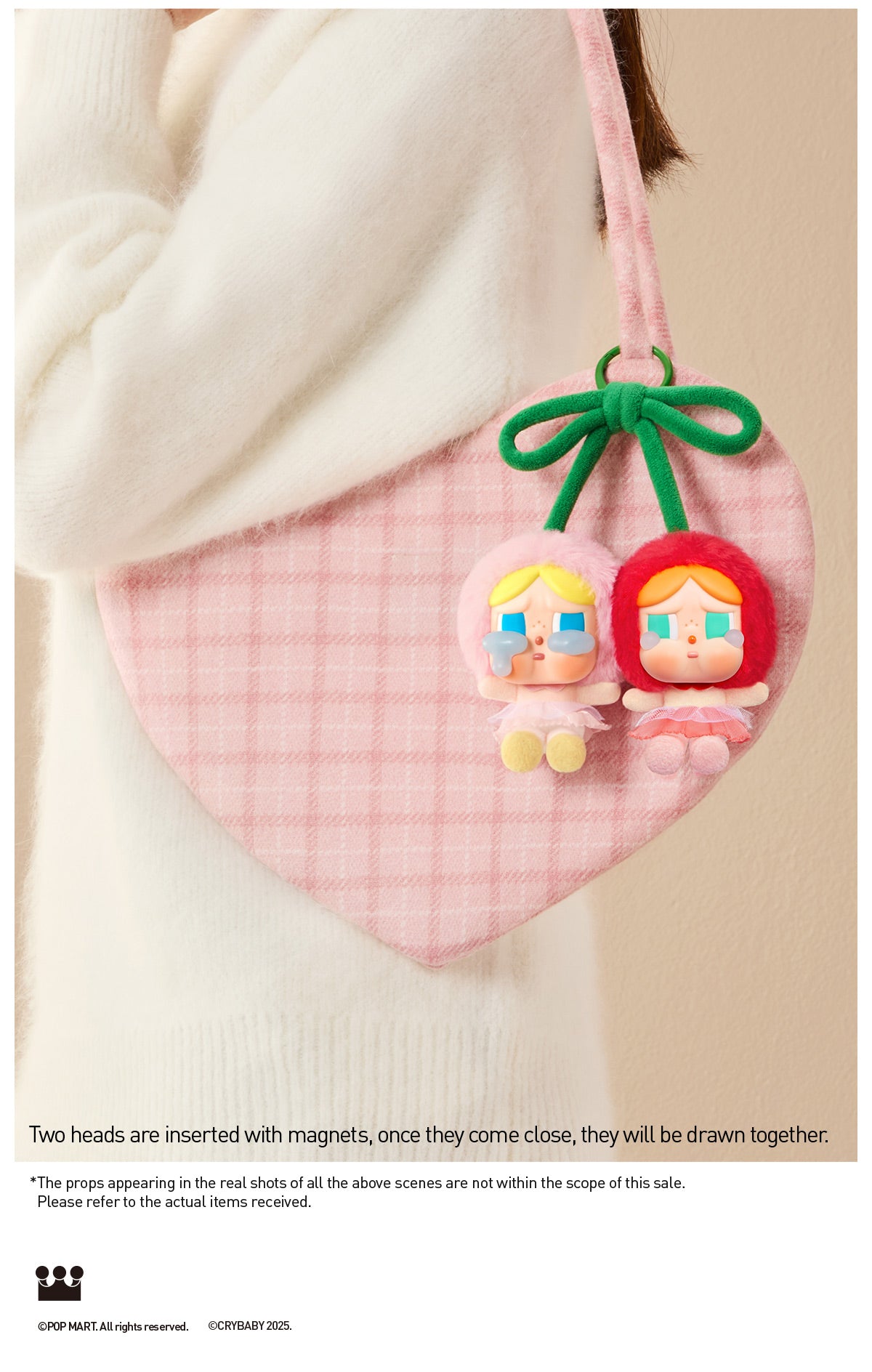  CRYBABY Crying For Love Series-Vinyl Plush Hanging Card (Love You Cherry Much)
