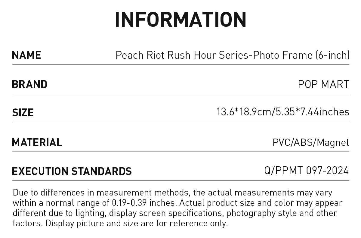  Peach Riot Rush Hour Series-Photo Frame (6-inch)