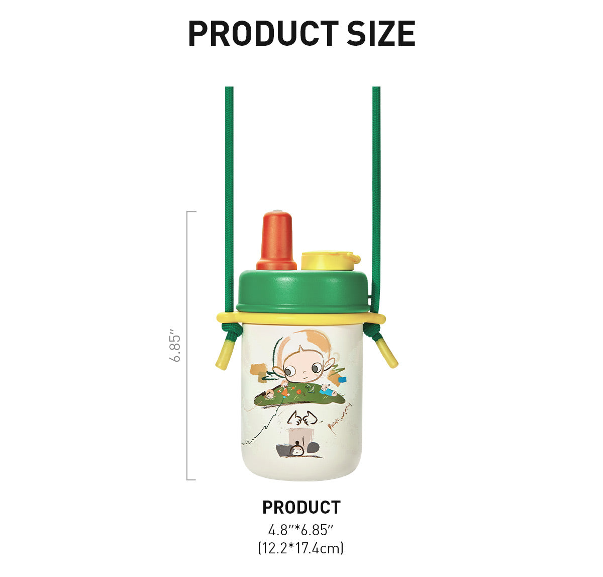  Zsiga Borderline Drifter Series-Portable Insulated Straw Cup