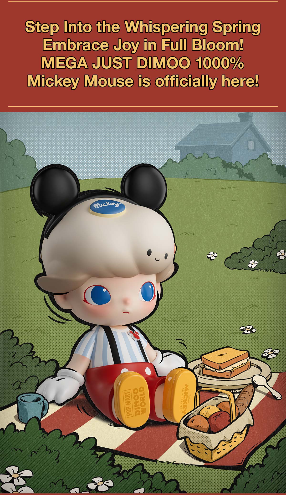  MEGA JUST DIMOO 1000% Mickey Mouse