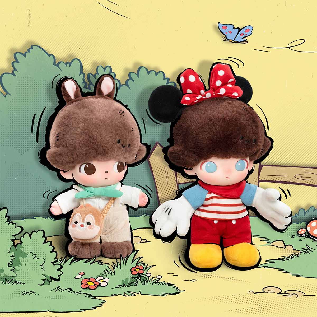  DIMOO WORLD × DISNEY Series-Vinyl Plush Keychain Blind Box