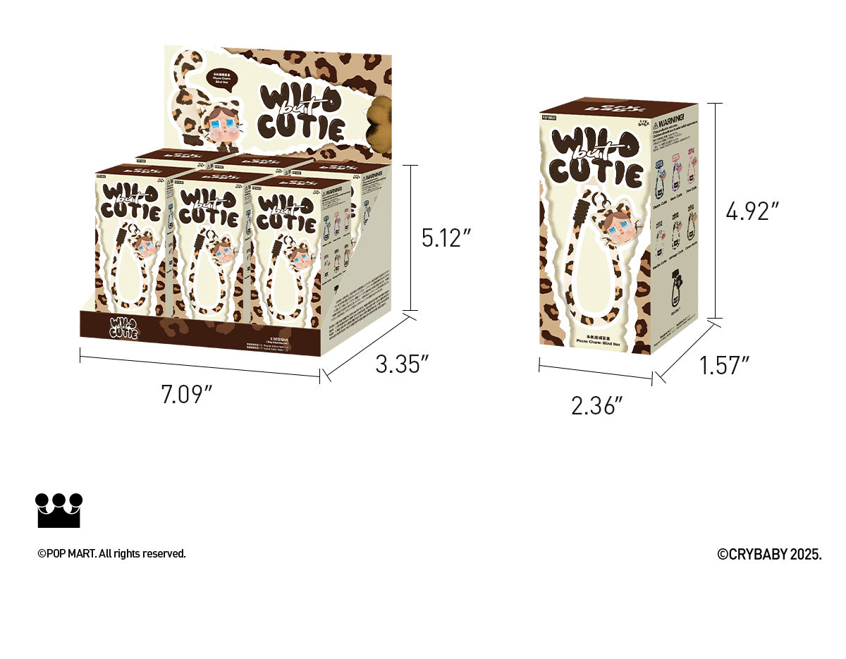  CRYBABY Wild But Cutie Series-Phone Charm Blind Box
