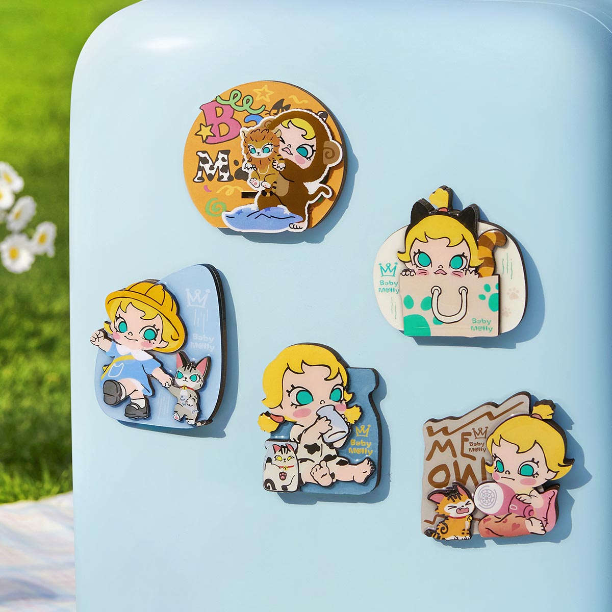  Baby Molly & Baby Tabby Series-Fridge Magnet Blind Box