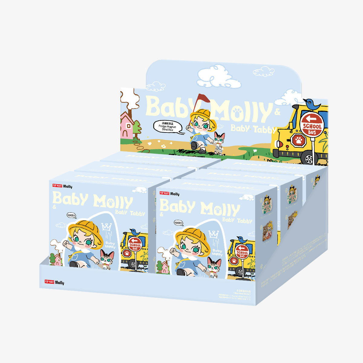  Baby Molly & Baby Tabby Series-Fridge Magnet Blind Box