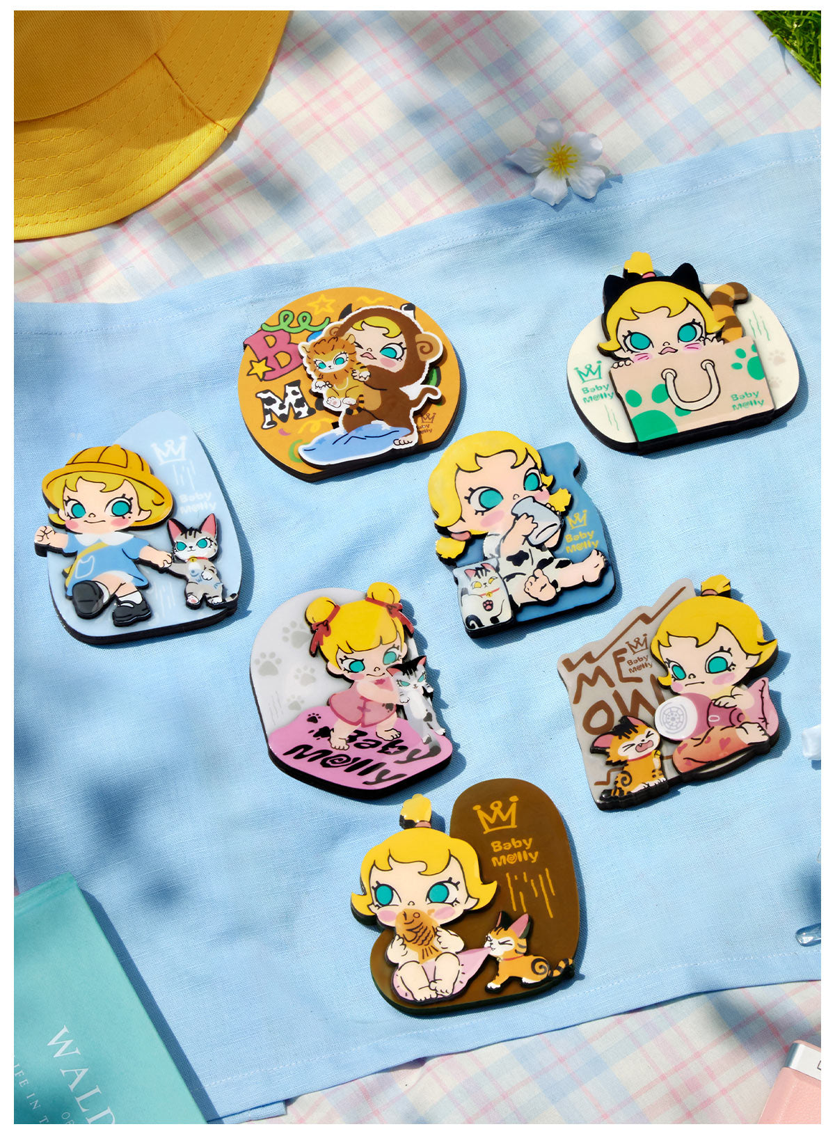  Baby Molly & Baby Tabby Series-Fridge Magnet Blind Box