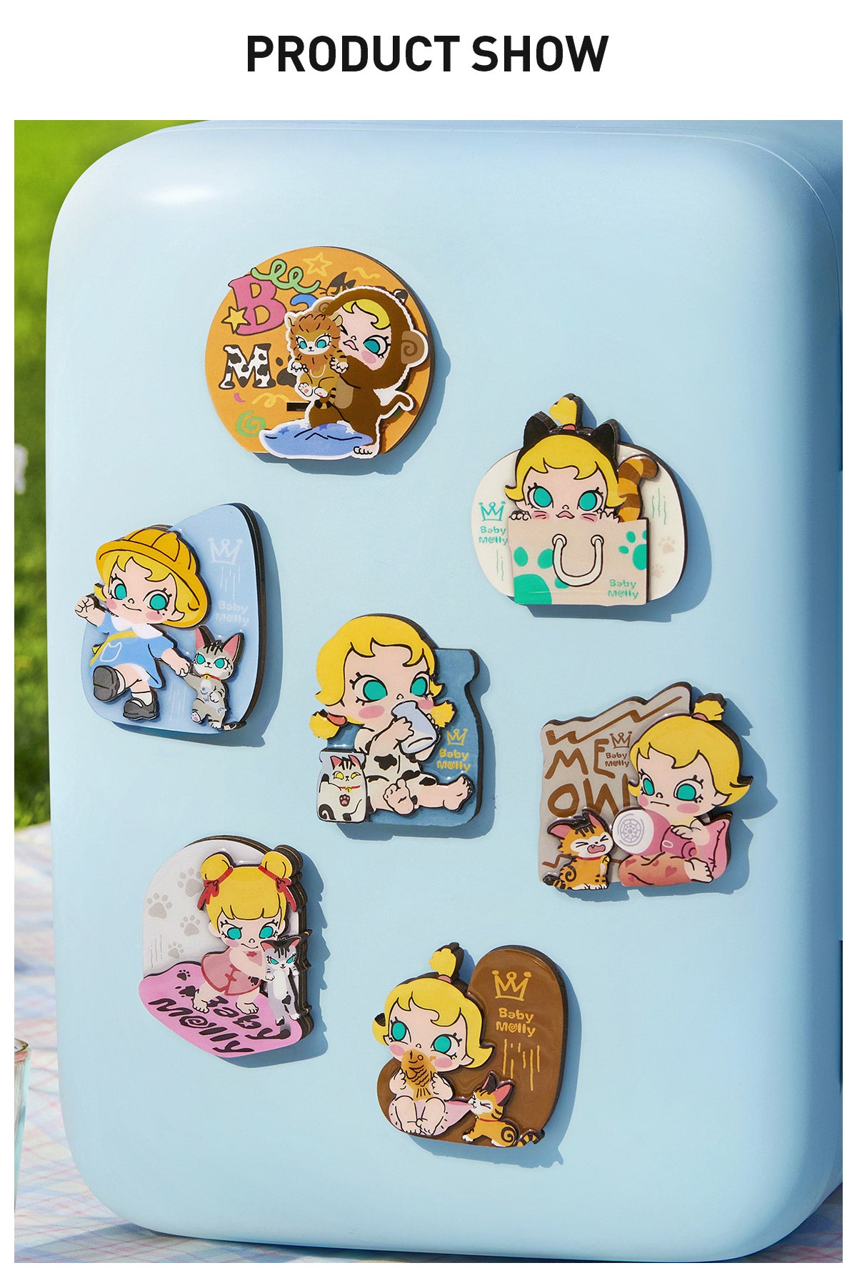  Baby Molly & Baby Tabby Series-Fridge Magnet Blind Box