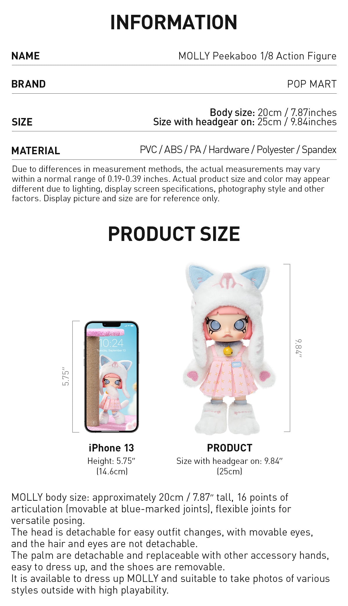  MOLLY Peekaboo 1/8 Action Figure