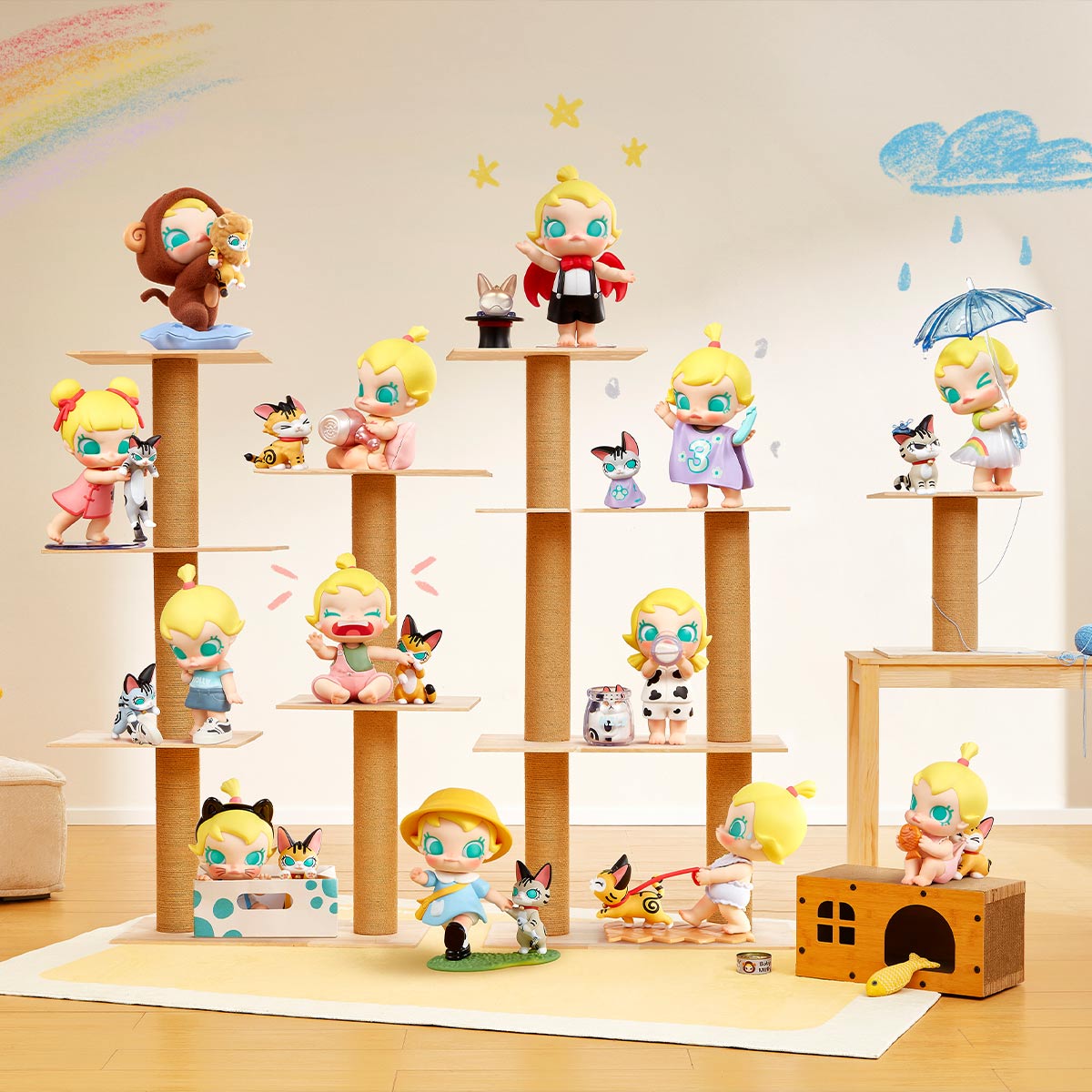 Baby Molly & Baby Tabby Series Figures