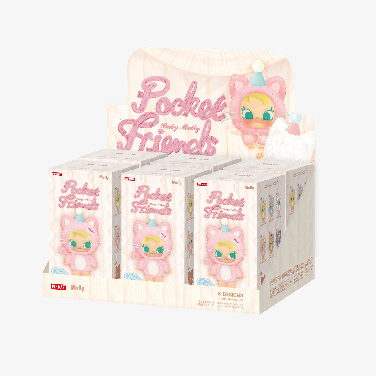  Baby Molly Pocket Friends Series-Vinyl Plush Pendant Blind Box