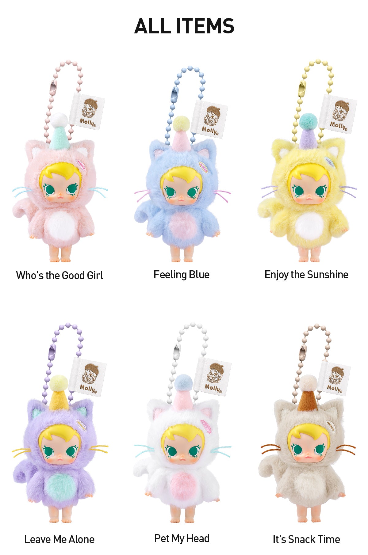  Baby Molly Pocket Friends Series-Vinyl Plush Pendant Blind Box