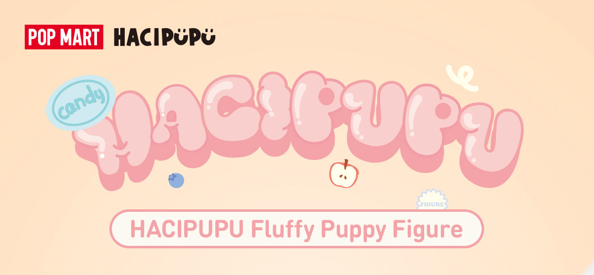  HACIPUPU Fluffy Puppy Figure