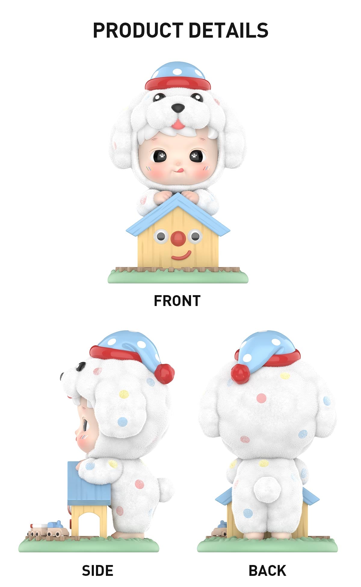  HACIPUPU Fluffy Puppy Figure