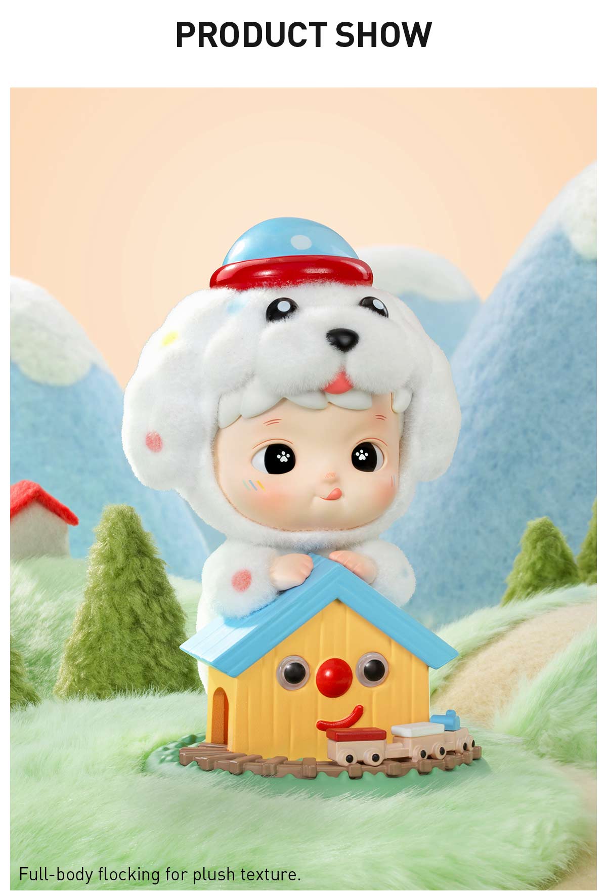  HACIPUPU Fluffy Puppy Figure