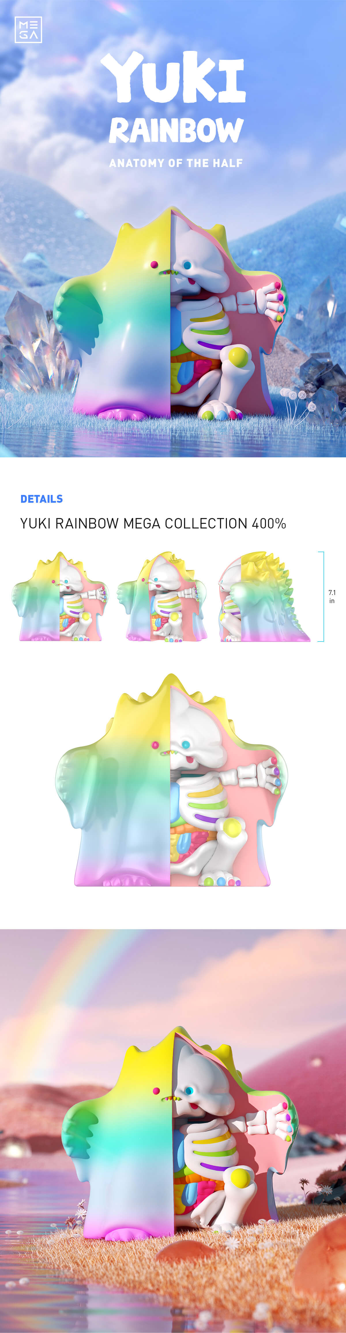  MEGA COLLECTION YUKI Rainbow 400%