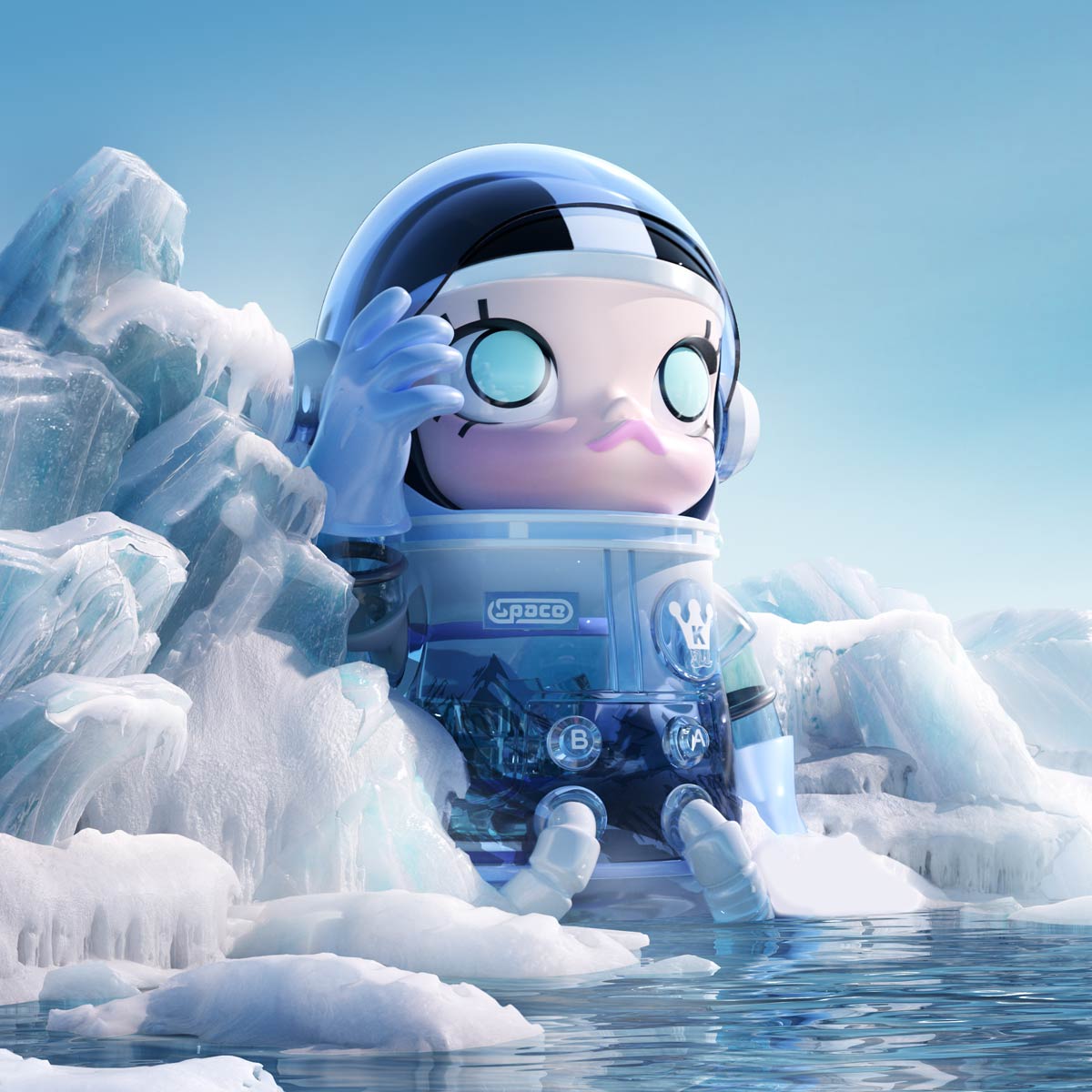  MEGA COLLECTION 1000% SPACE MOLLY Glacier