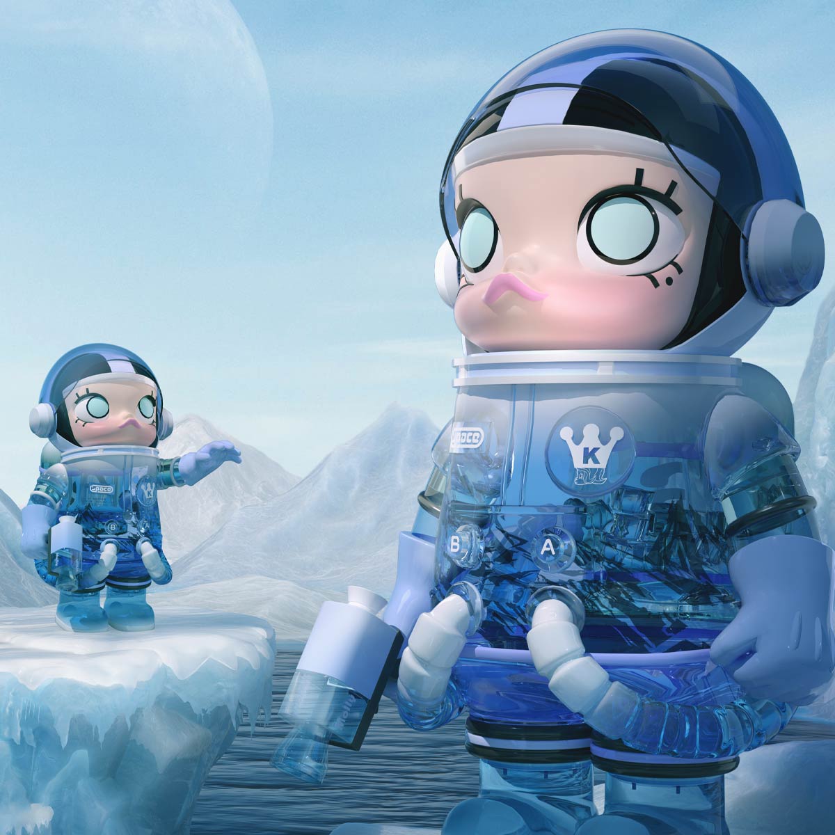  MEGA COLLECTION 1000% SPACE MOLLY Glacier