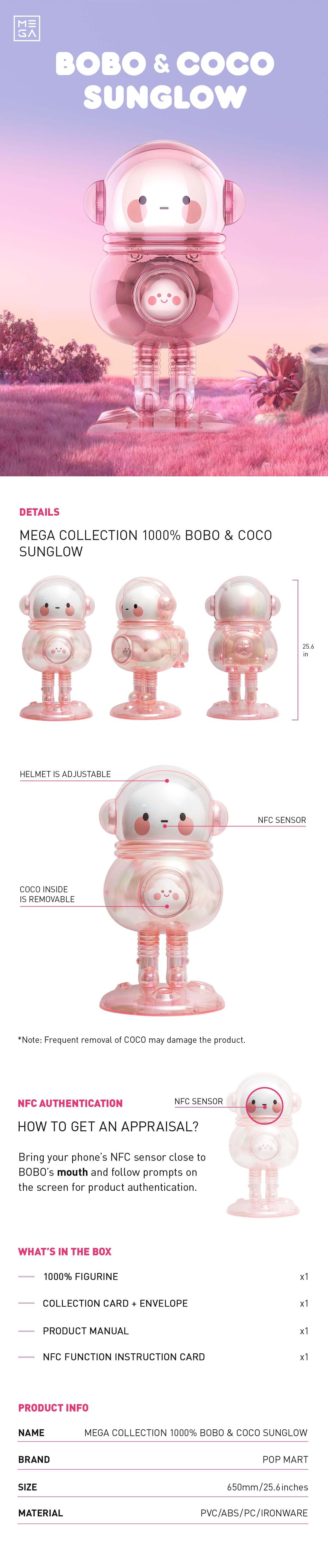  MEGA COLLECTION 1000% BOBO & COCO Sunglow
