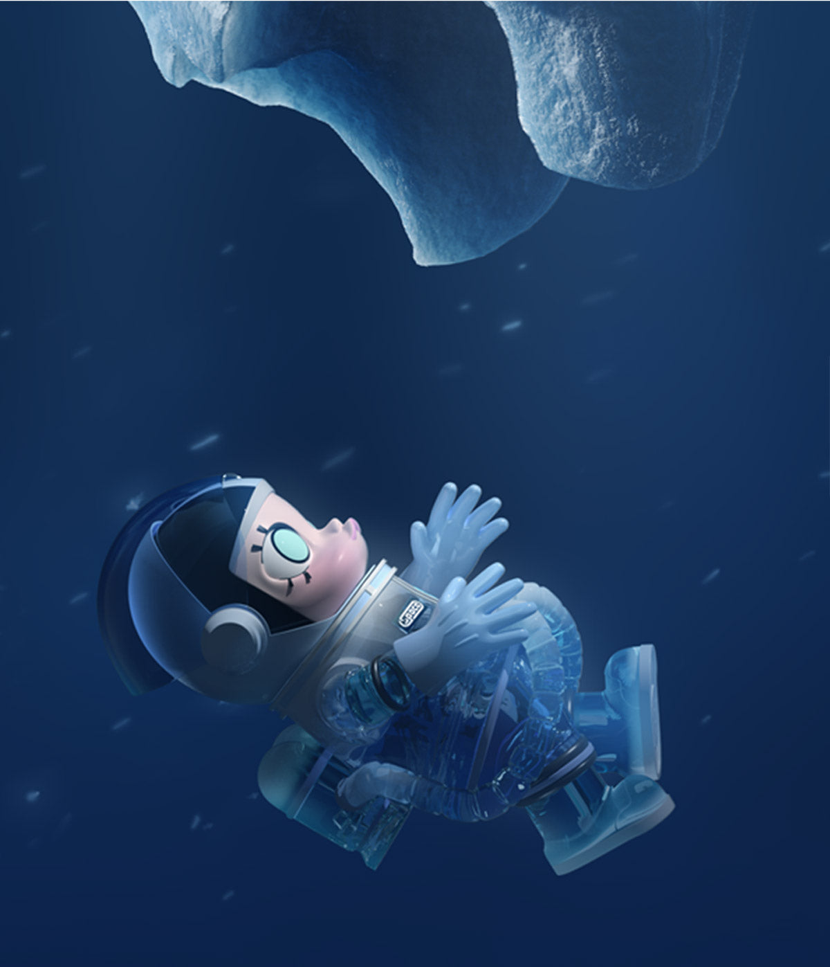  MEGA COLLECTION 1000% SPACE MOLLY Glacier