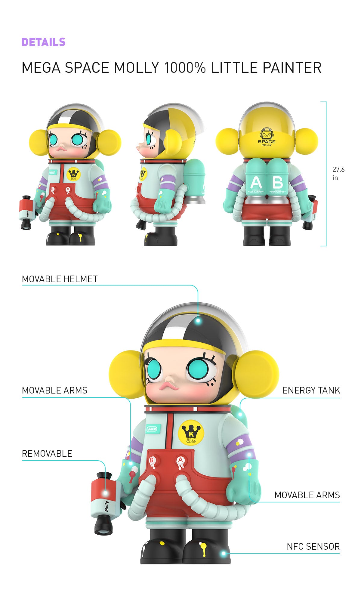  MEGA COLLECTION 1000% SPACE MOLLY Little Painter