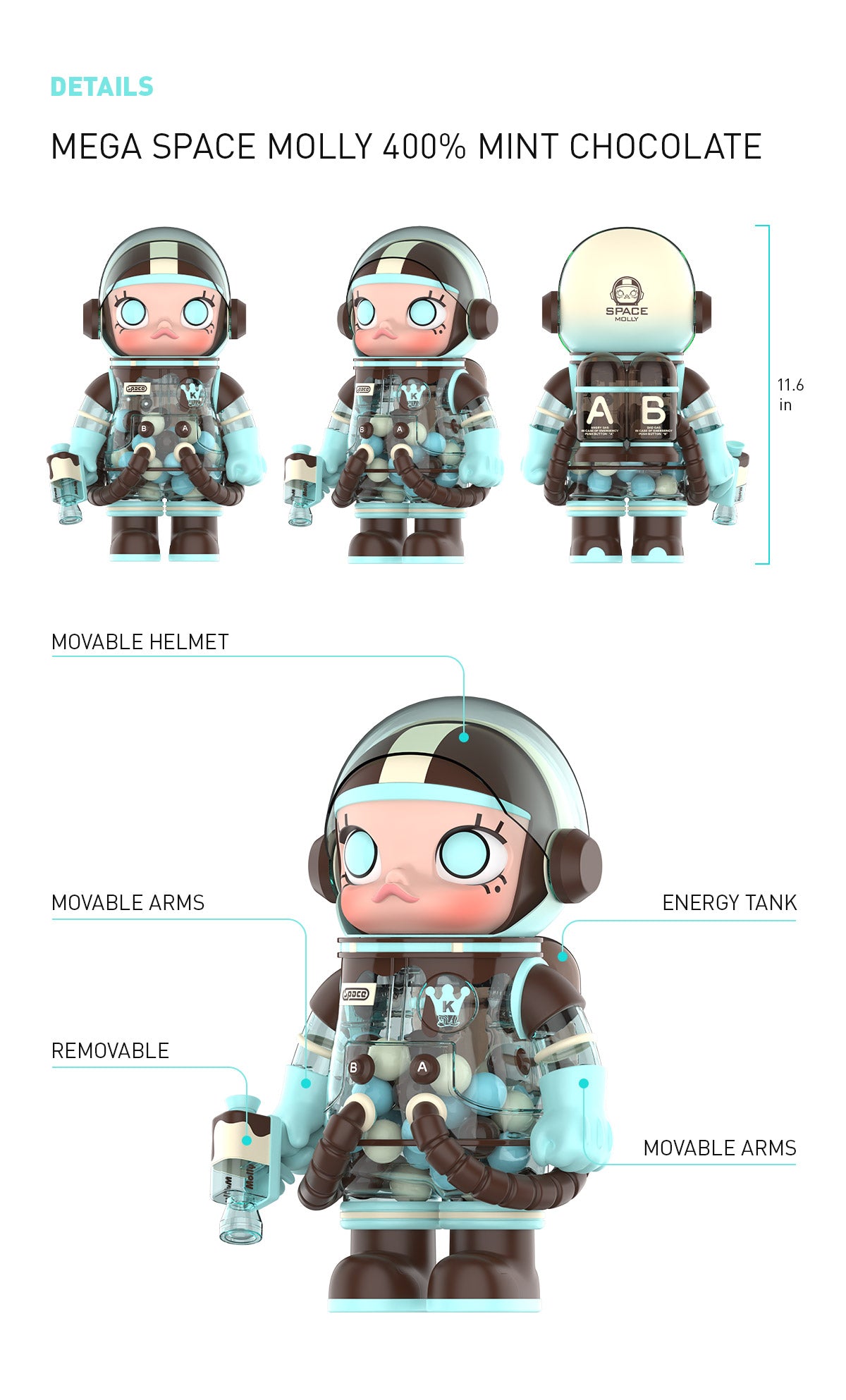  MEGA SPACE MOLLY 400% Mint Chocolate