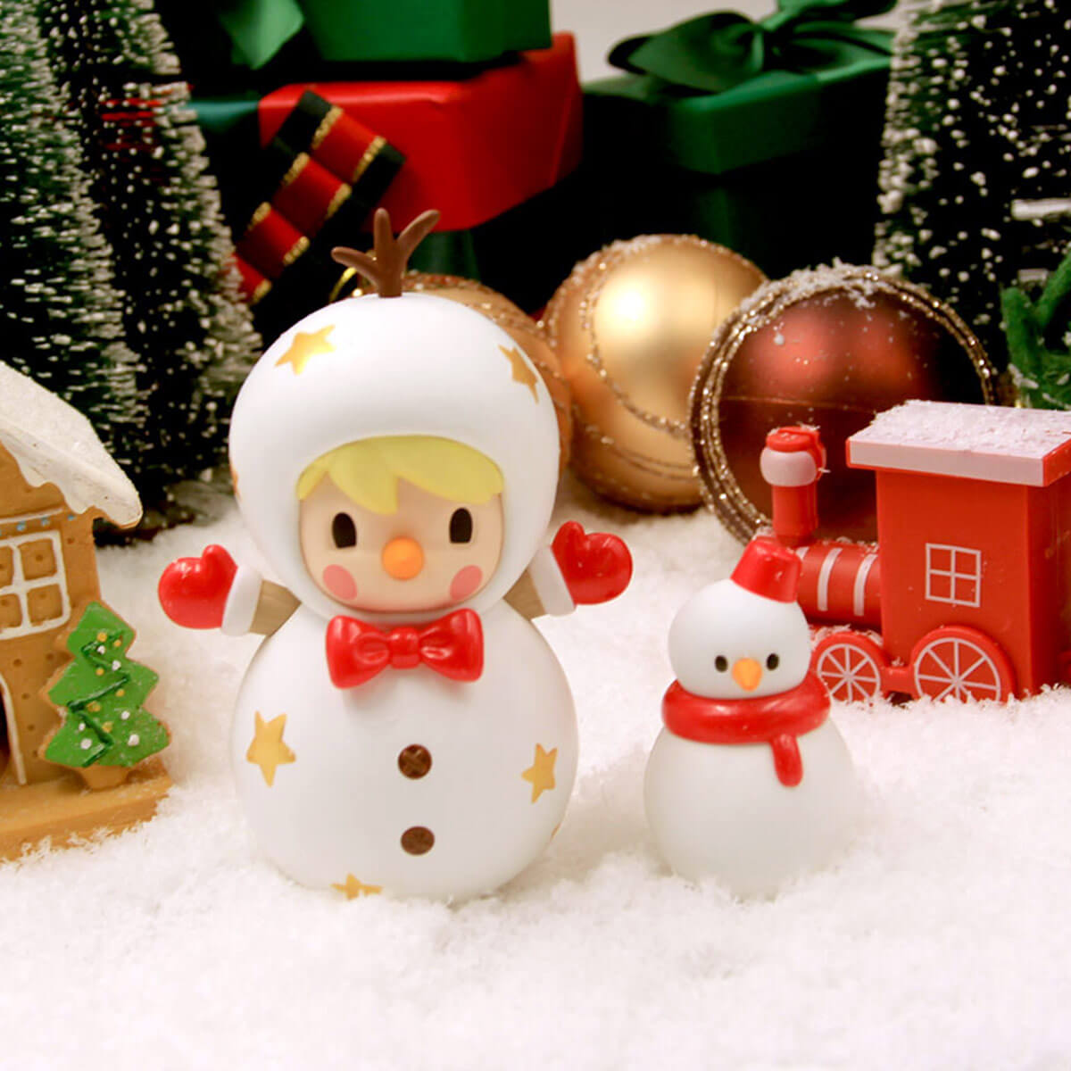  Sweet Bean Snowman Figurine