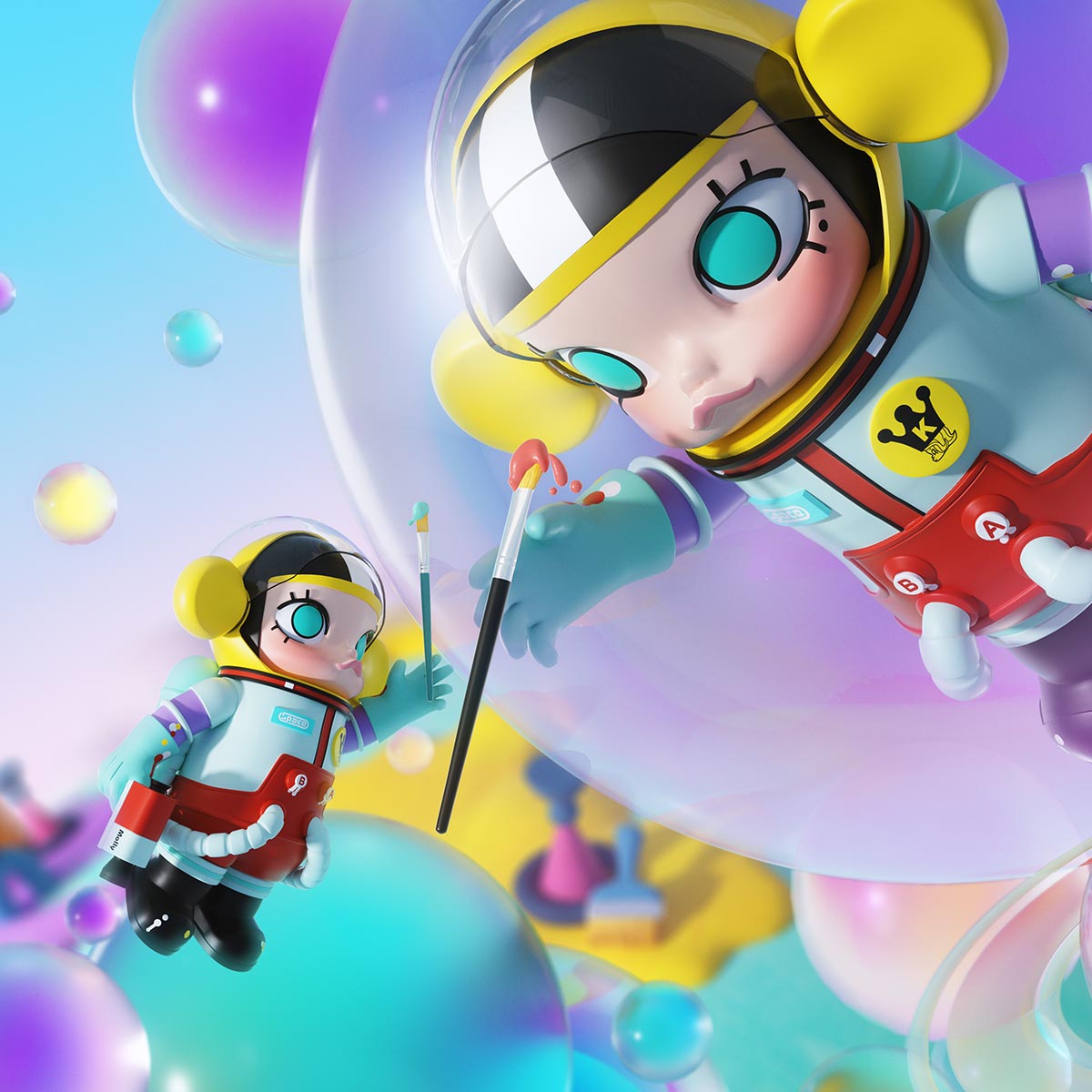  MEGA COLLECTION 1000% SPACE MOLLY Little Painter