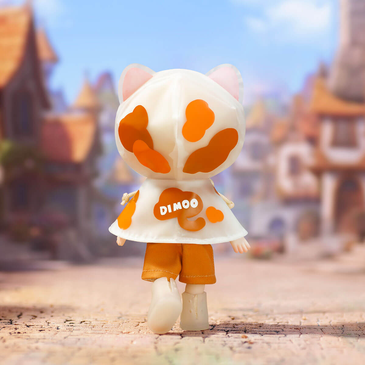  DIMOO Raincoat Cat Action Figure
