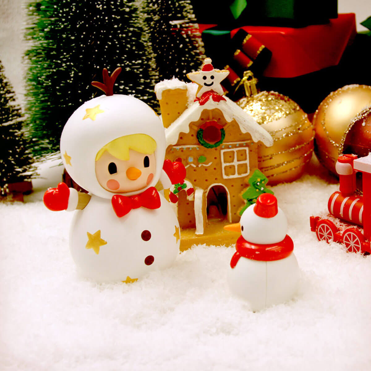  Sweet Bean Snowman Figurine