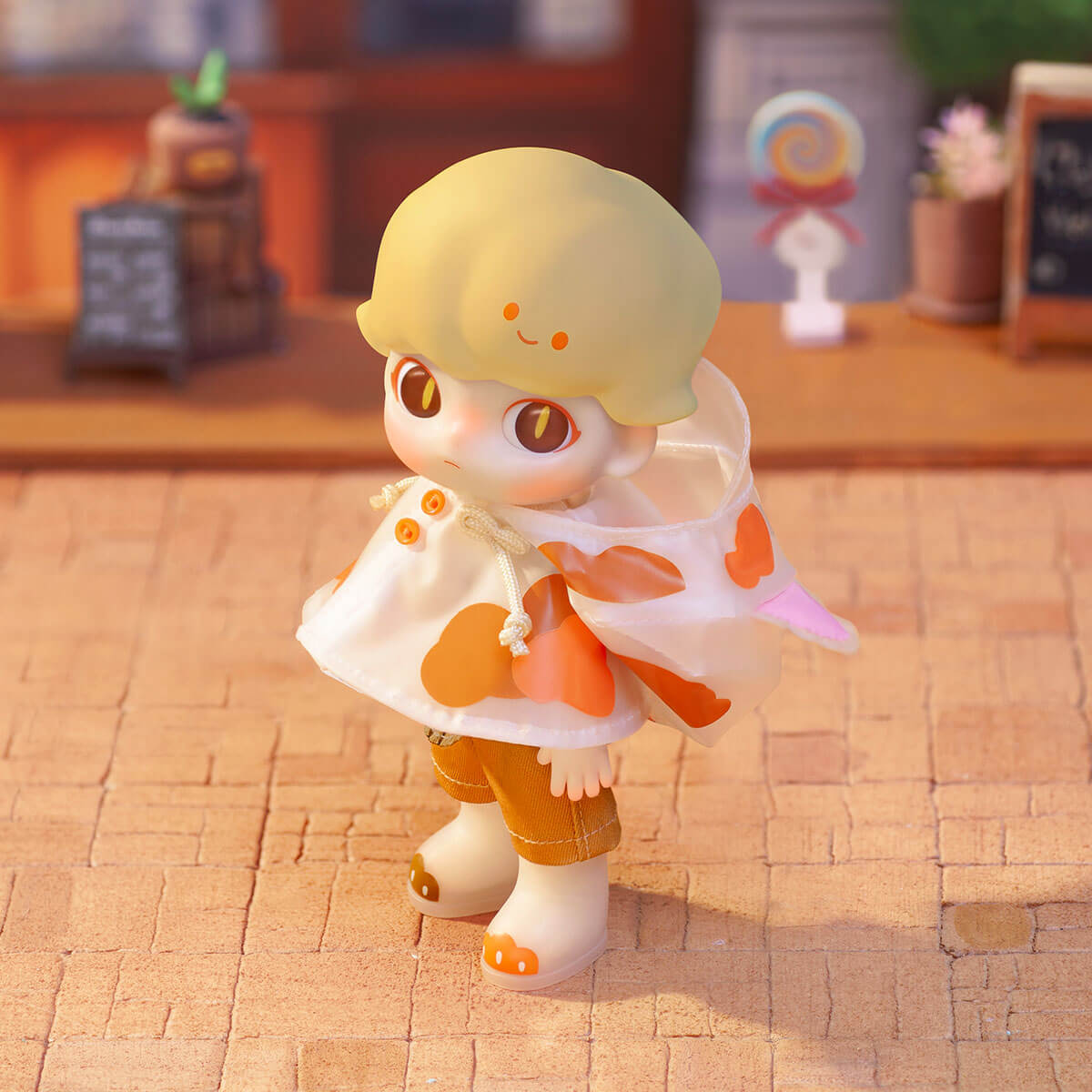  DIMOO Raincoat Cat Action Figure