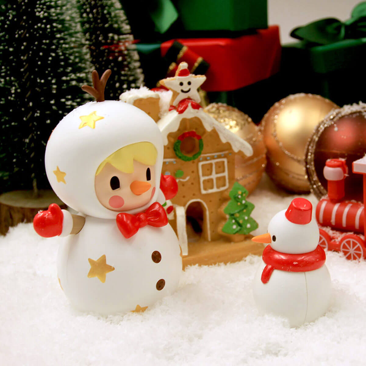  Sweet Bean Snowman Figurine