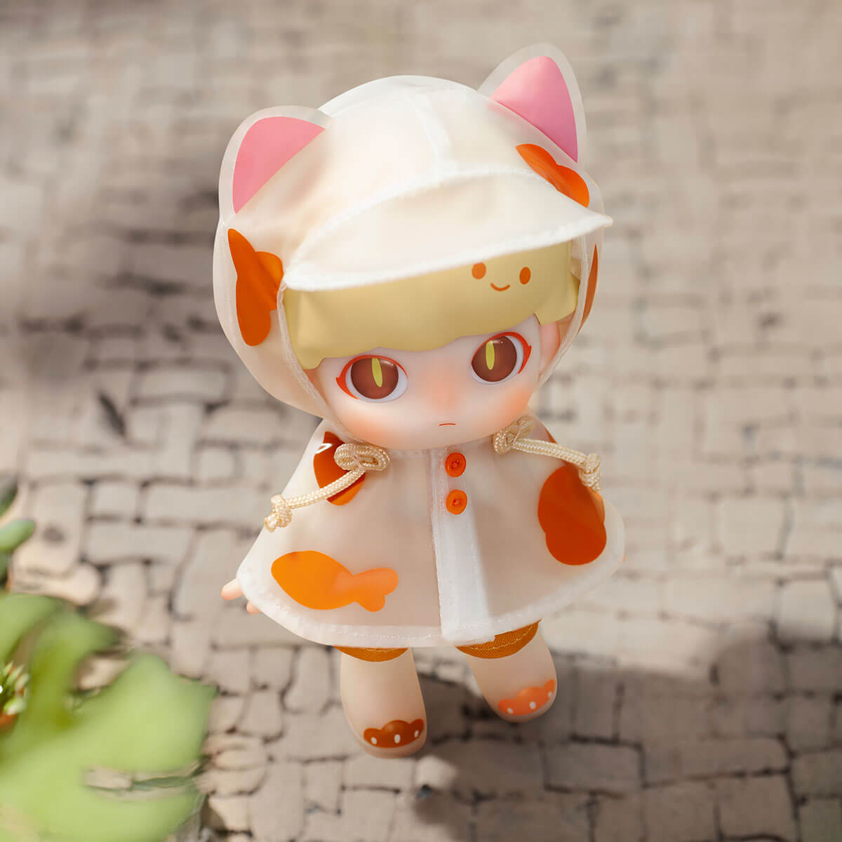  DIMOO Raincoat Cat Action Figure