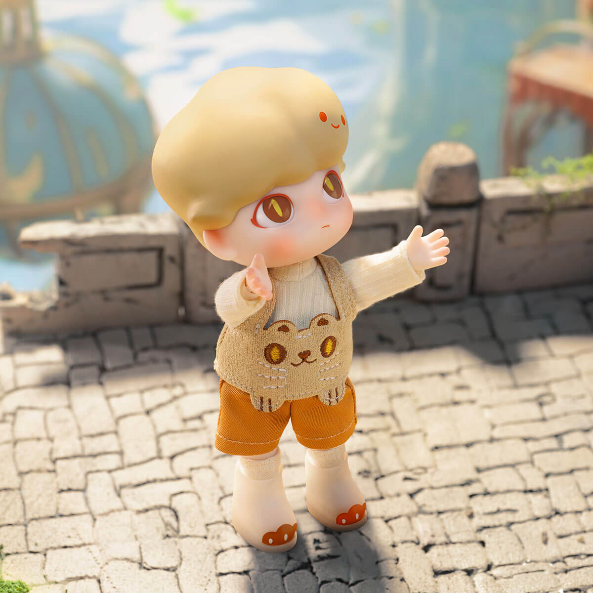  DIMOO Raincoat Cat Action Figure
