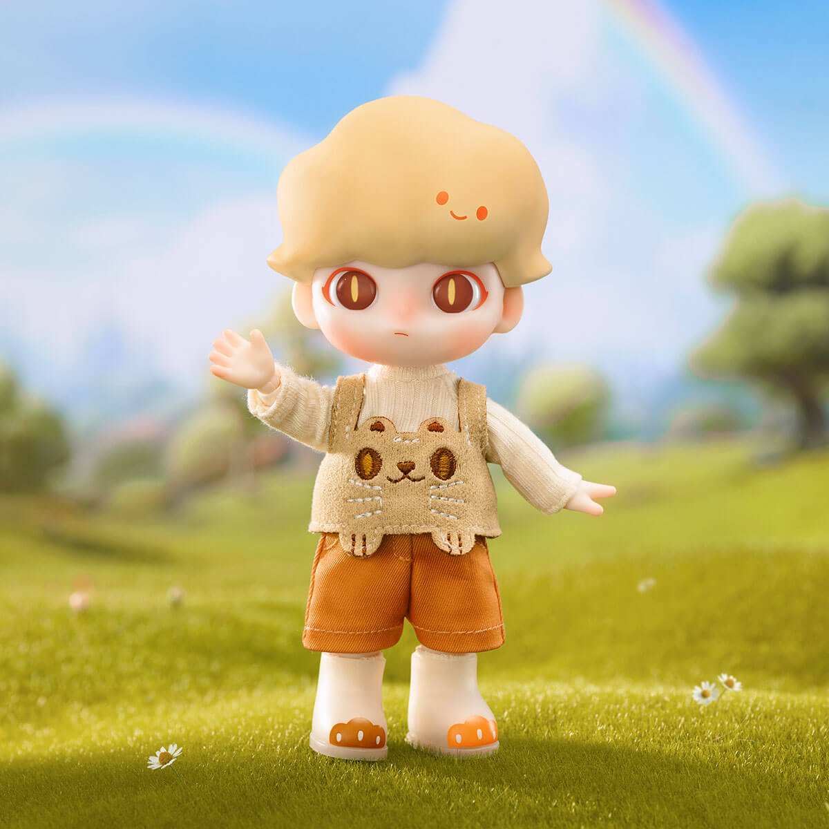  DIMOO Raincoat Cat Action Figure